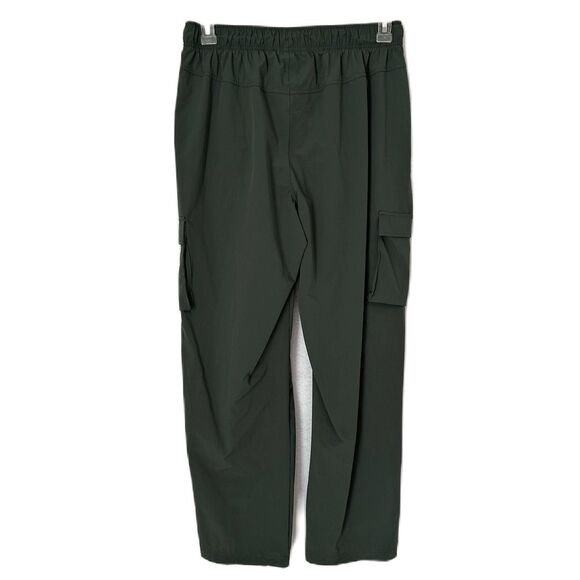 Layer 8 Pants Women L Green/Gray Pullon Qwick dry Pockets Outdoor Athleisure - Picture 2 of 12